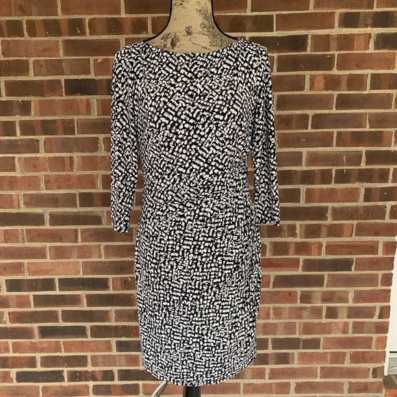 Lauren Ralph Lauren Dresses & Skirts - Like new LRL black white long sleeve dress